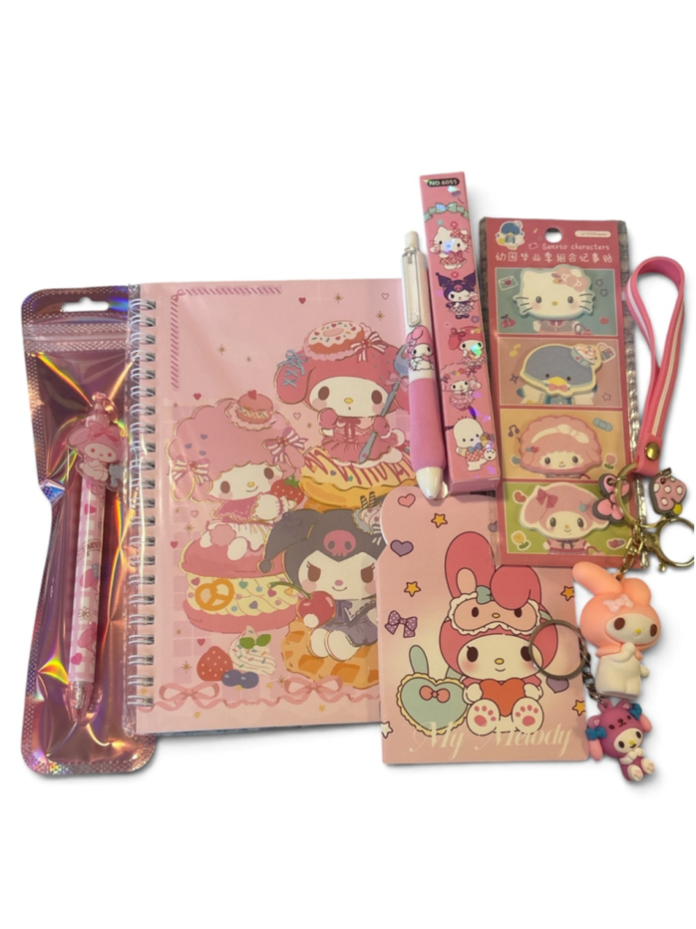Sanrio My Melody Stationery Set One Size Pink White